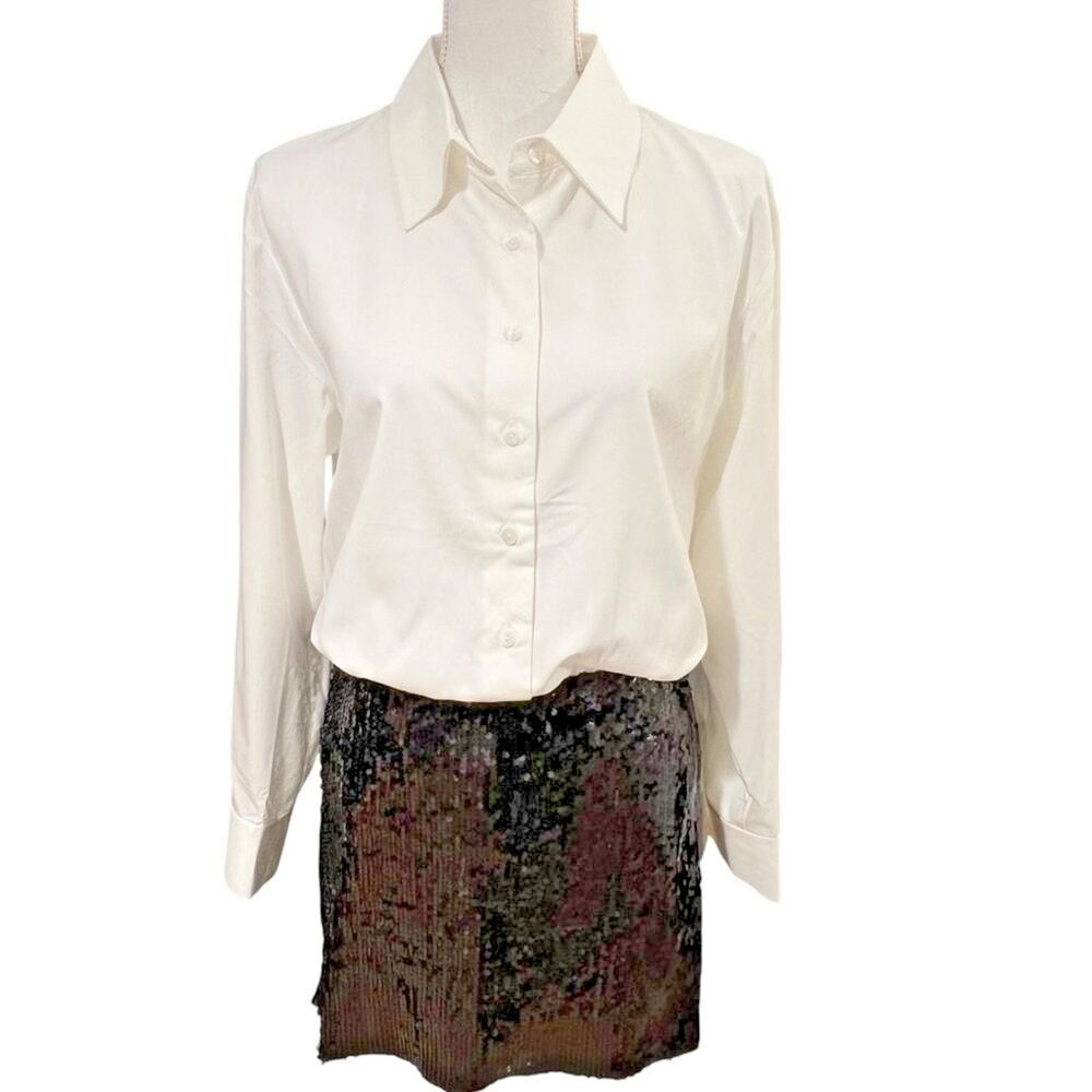 Anthropologie Mare Mare Womens Sequin Cocktail Dress Size S Party Holiday Event